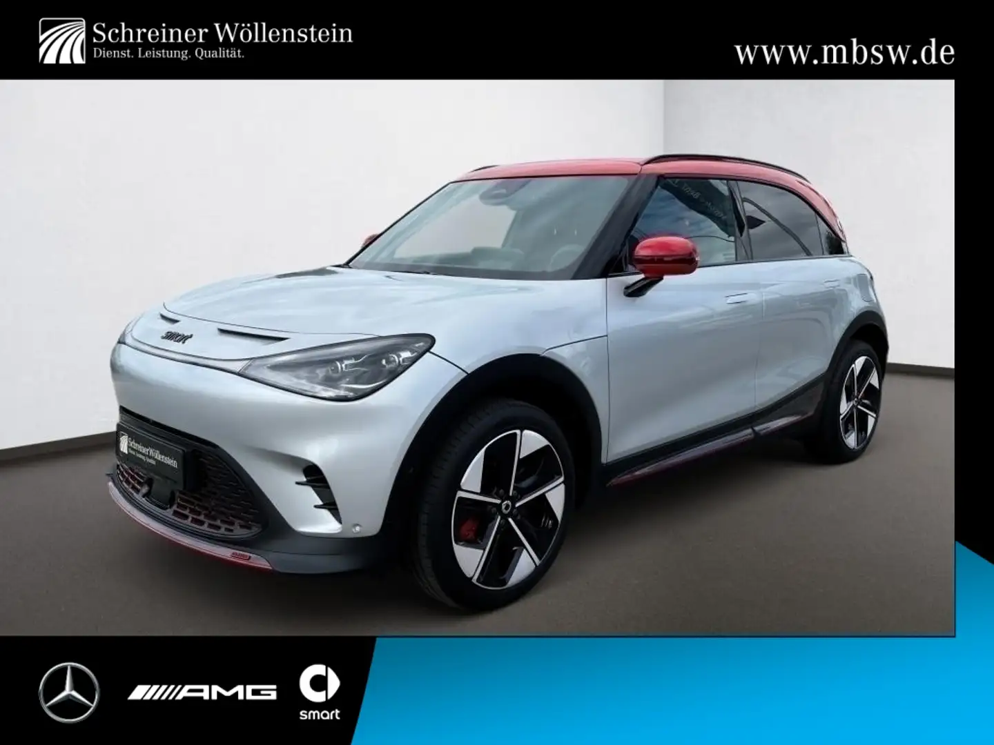 smart #1 Brabus AWD (66kWh) 360°*Pano*HUD*Matrix*Distr Argintiu - 1