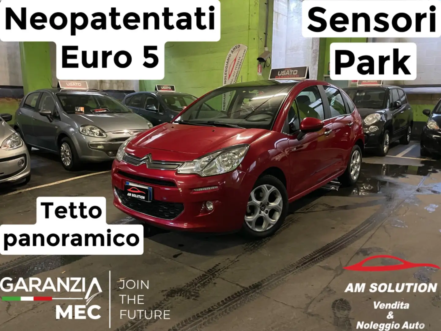 Citroen C3 1.0 Neopatentati Euro 5 *Sensori park & tetto pano Červená - 1