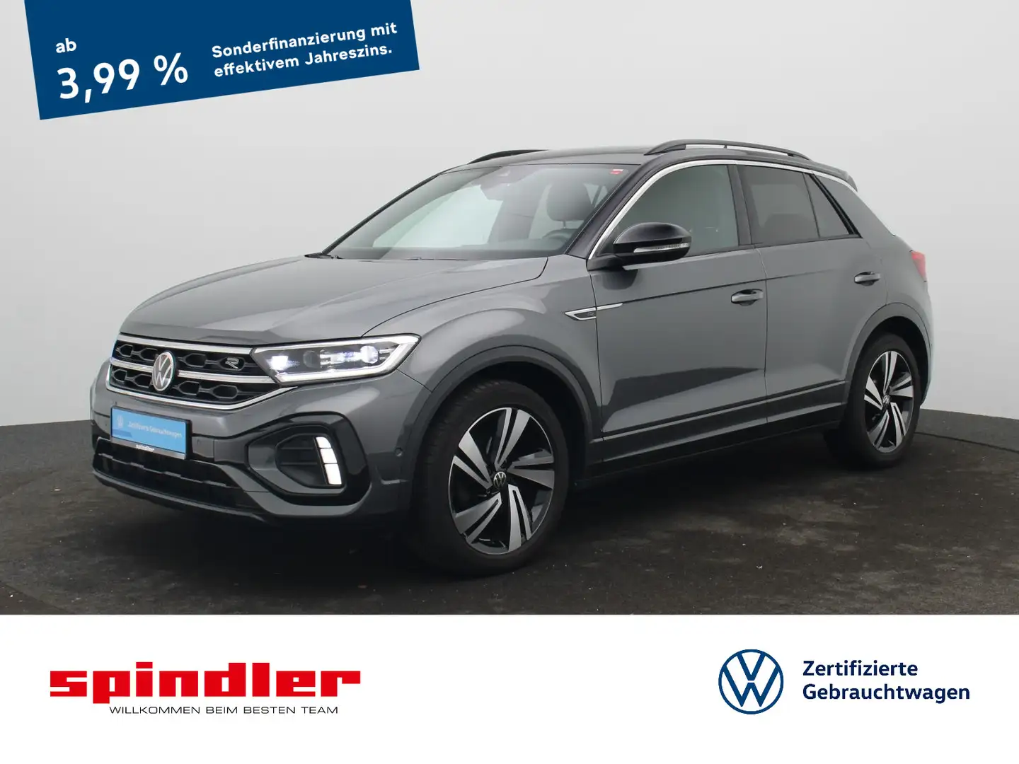 Volkswagen T-Roc R-Line 1.5 TSI DSG / IQ.Drive, Pano, AHK Gris - 1