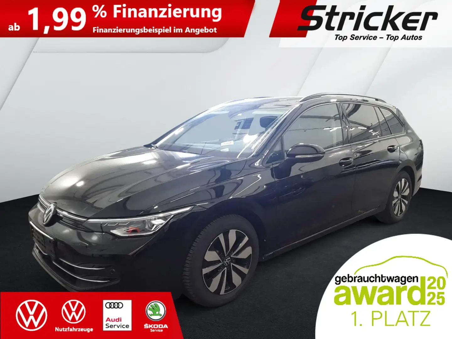 Volkswagen Golf Variant Variant Goal 1.5TSI 184,-ohne Anzahlung AHK Navi Zwart - 2