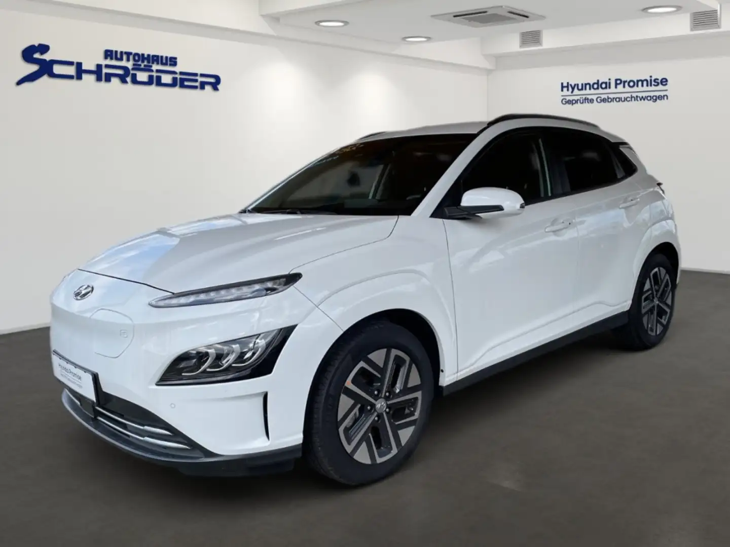 Hyundai KONA Elektro (100kW) TREND-Paket inkl. Navi Blanc - 1