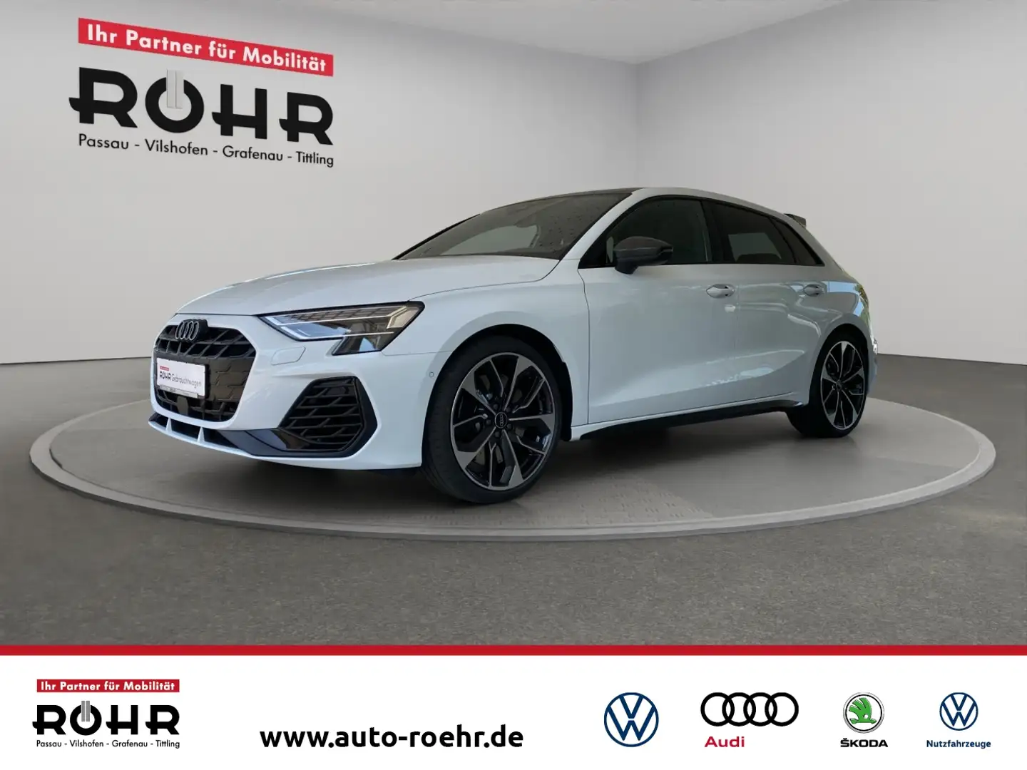 Audi S3 Sportback (NAVI.SHz.Matrix-LED.Head-Up.PDC.DAB.GRA Білий - 1