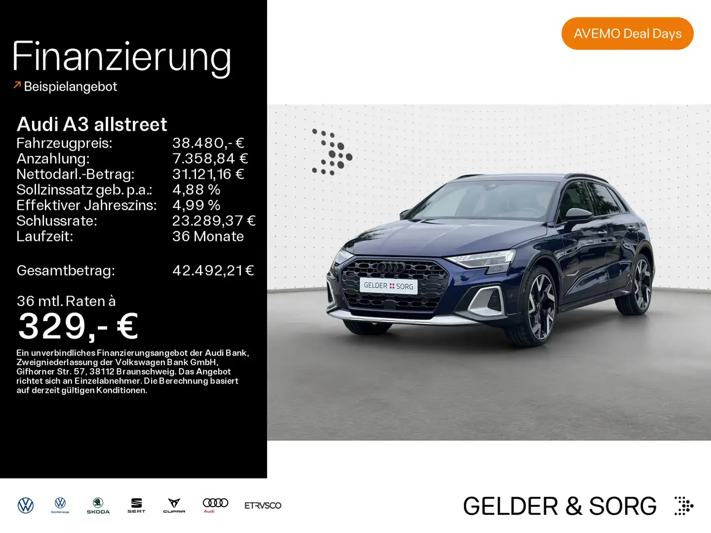 Audi A3 35 TFSI 110(150) kW(PS ) S tronic Blau - 1