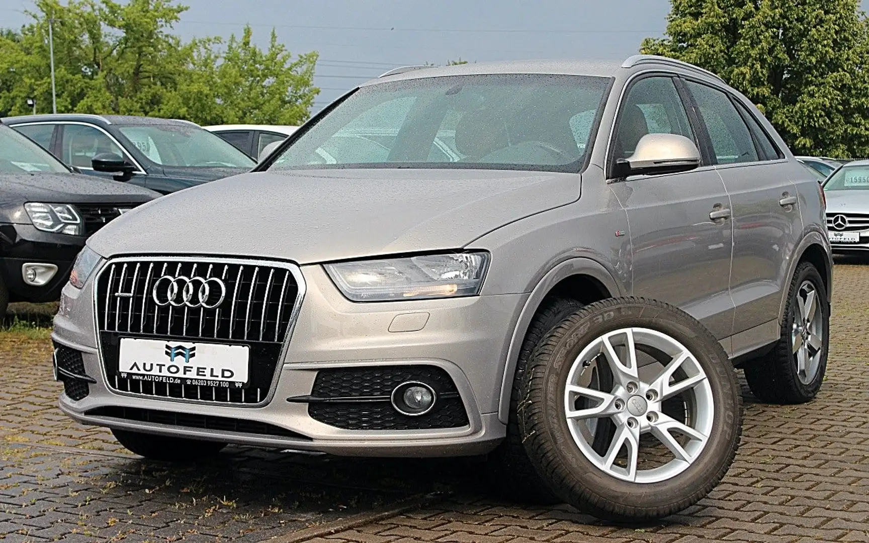 Audi Q3 2.0 TDI S LINE QUATTRO/VOLLS/INDIVIDUA/1.HAND Beige - 1