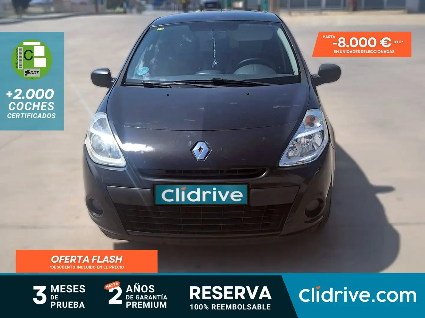 Renault Clio Authentique 1.2 16v 75cv 3p. eco2 Negro - 1