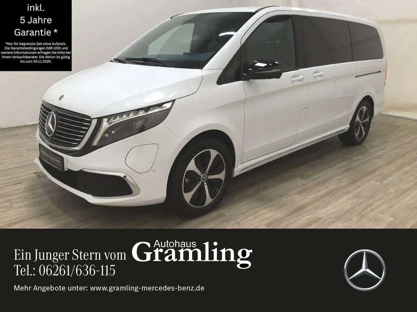 Mercedes-Benz EQV 300 AVANTGARDE lang AIRMATIC*Distr*Sitzklima Weiß - 1