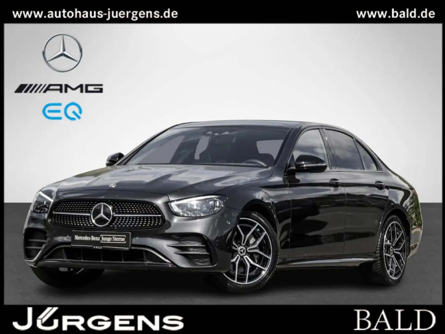 Mercedes-Benz E 220 d AMG/Pano/AHK/Distr/Night/LED/Totw/Cam/19 Grijs - 1