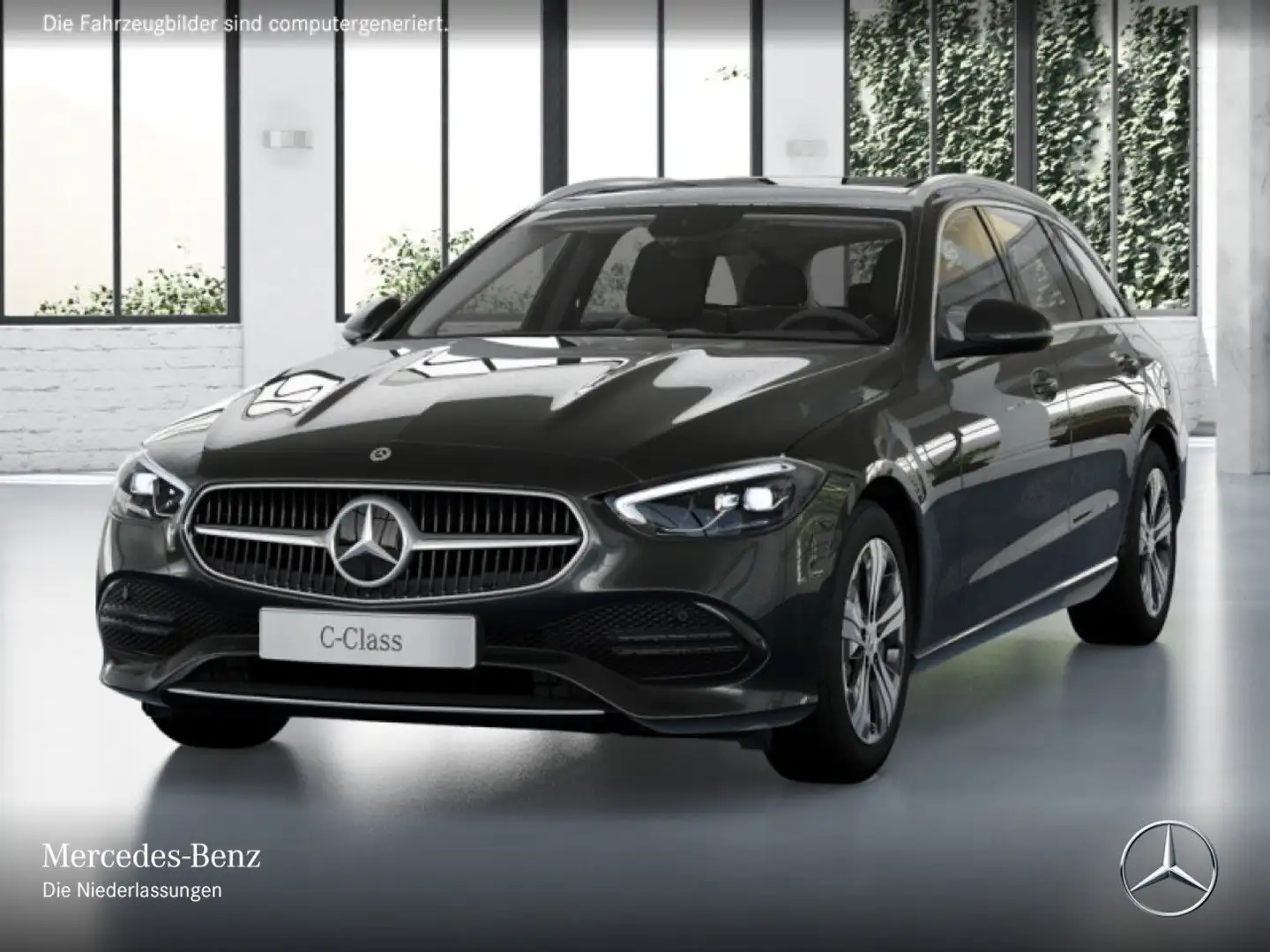 Mercedes-Benz C 300 de T 4M AVANTG+PANO+LED+KAMERA+TOTW+KEYLESS Grau - 2