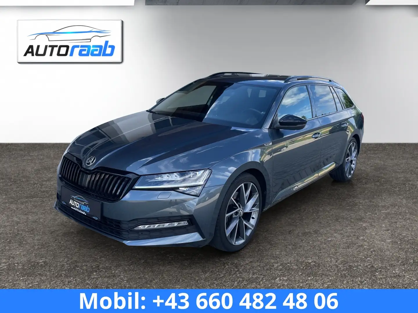 Skoda Superb 2,0 TDI DSG 4x4 Sport Line*AHV*DIGITAL*RFK*APP*ACC Grau - 1