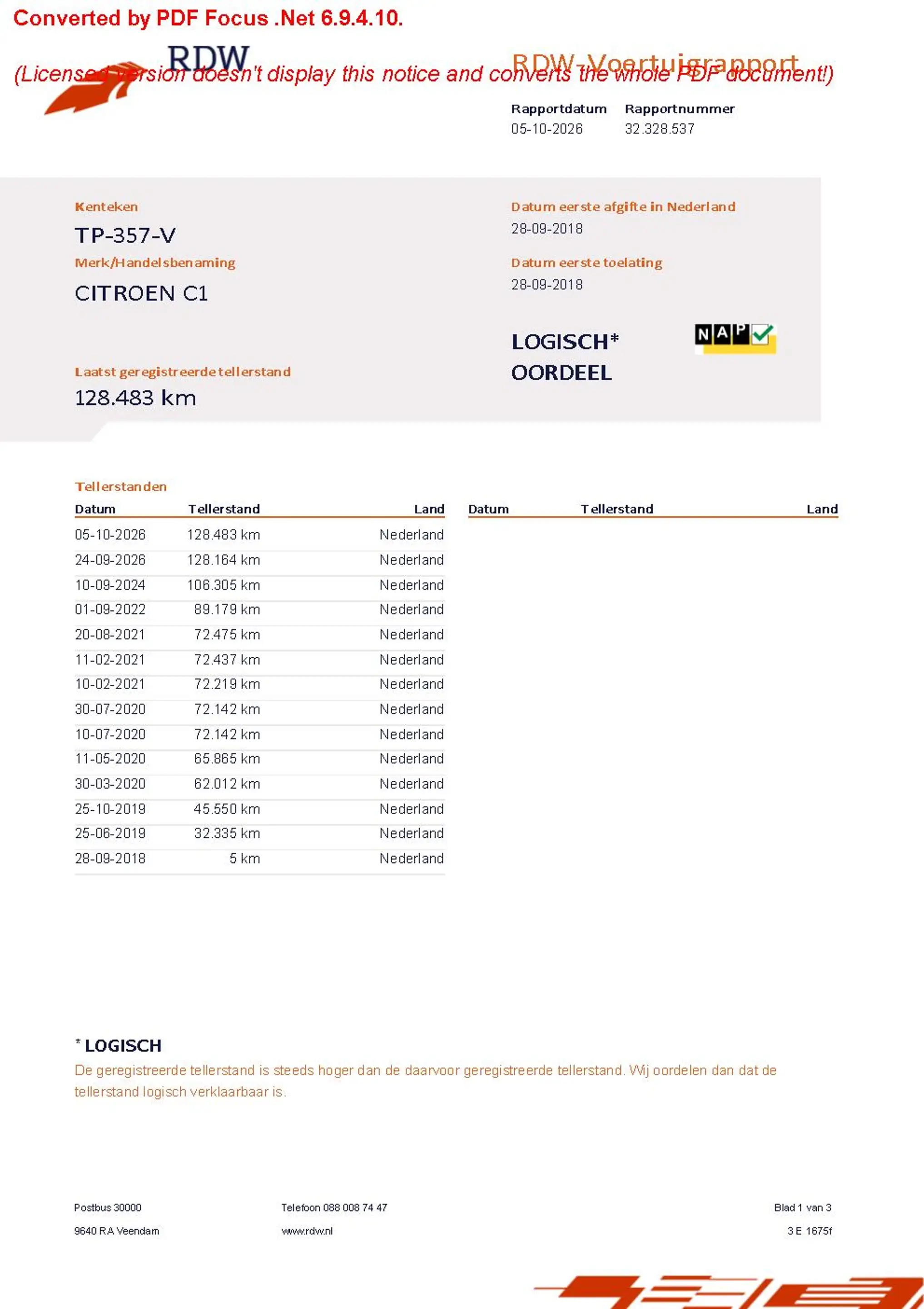 Citroen C1 1.0 VTi 72PK S&S 5D Feel — photo 27