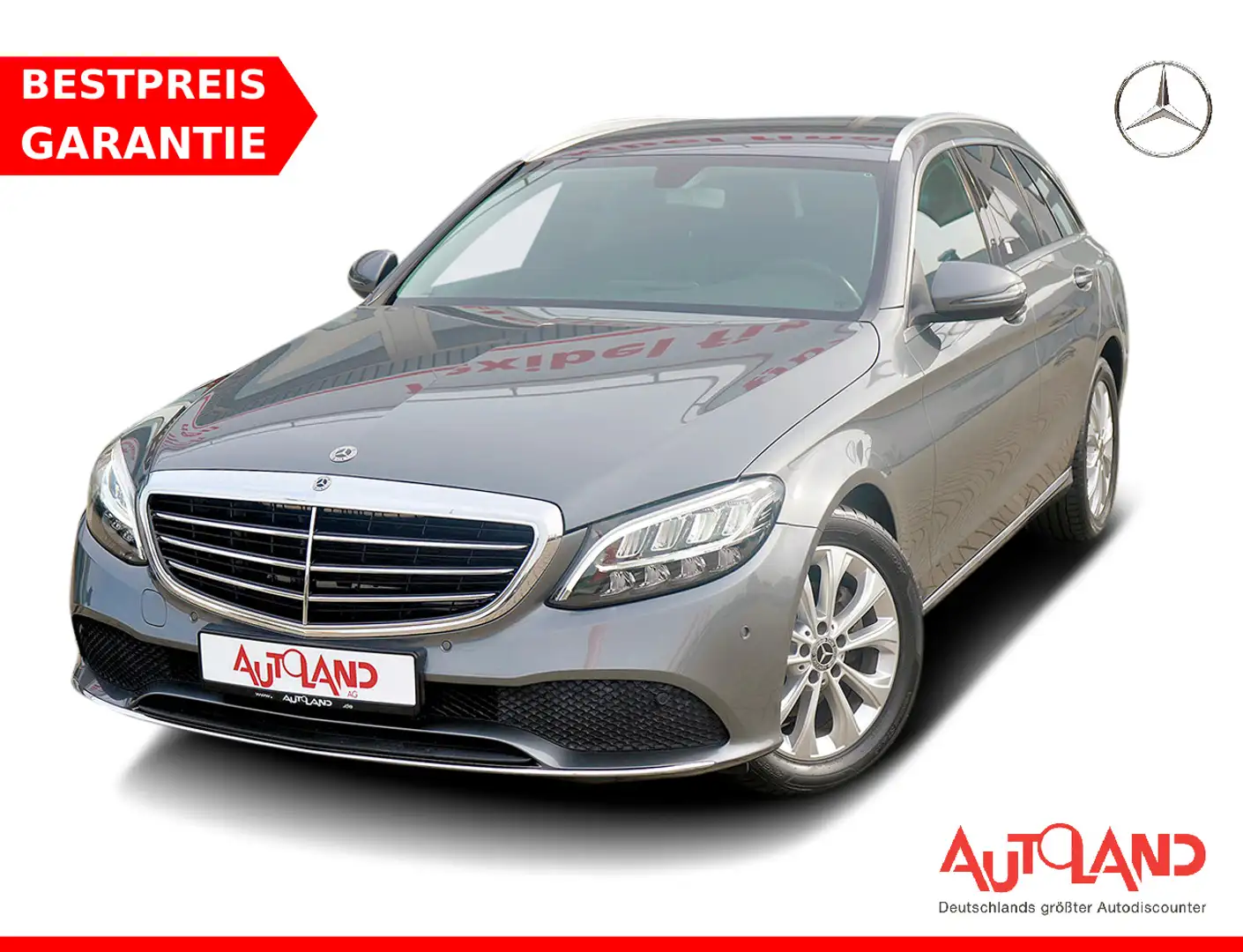 Mercedes-Benz C 220 C220 T-Modell d Exclusive LED Navi Kamera PDC Grijs - 1