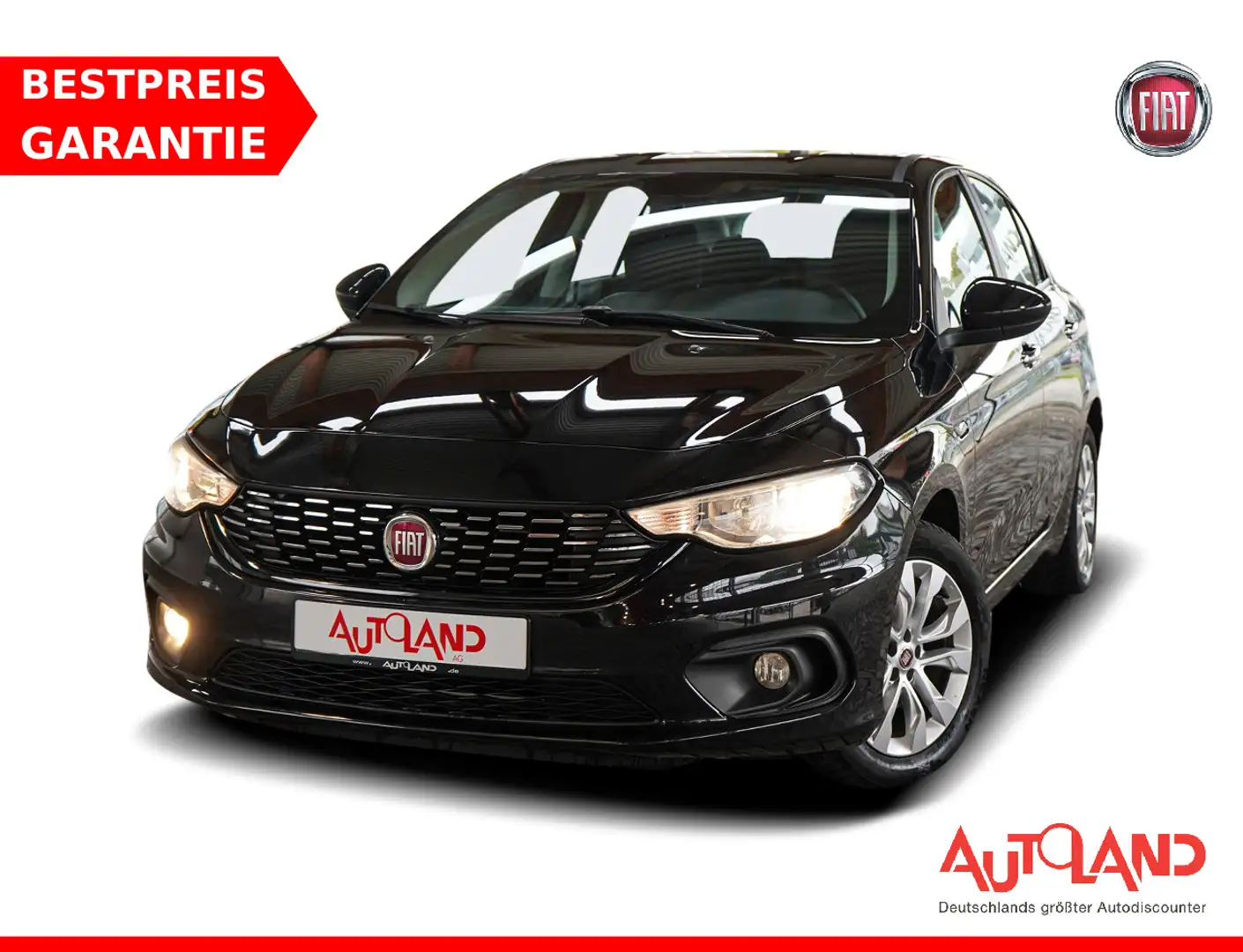 Fiat Tipo Hatchback 1.4 Easy Klima PDC AUX Bluetooth Schwarz - 1