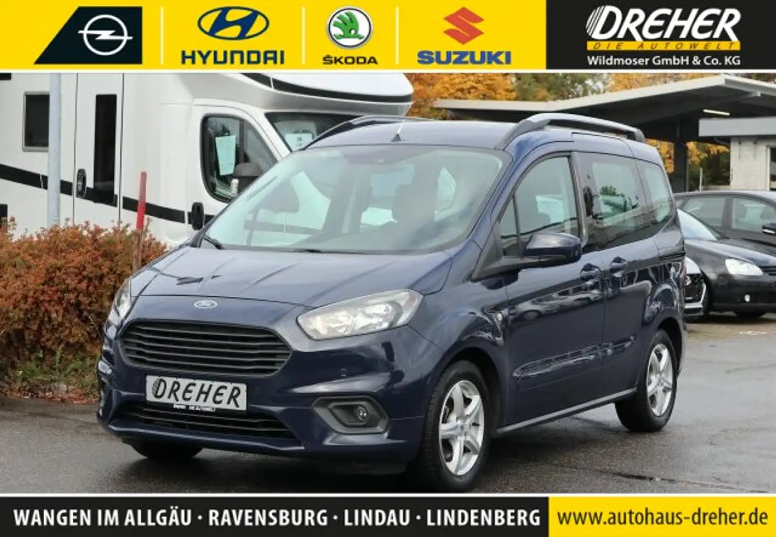 Ford Tourneo Courier Tourneo Courier 1.0 EcoBoost Trend PDC/Klima BC Bleu - 1