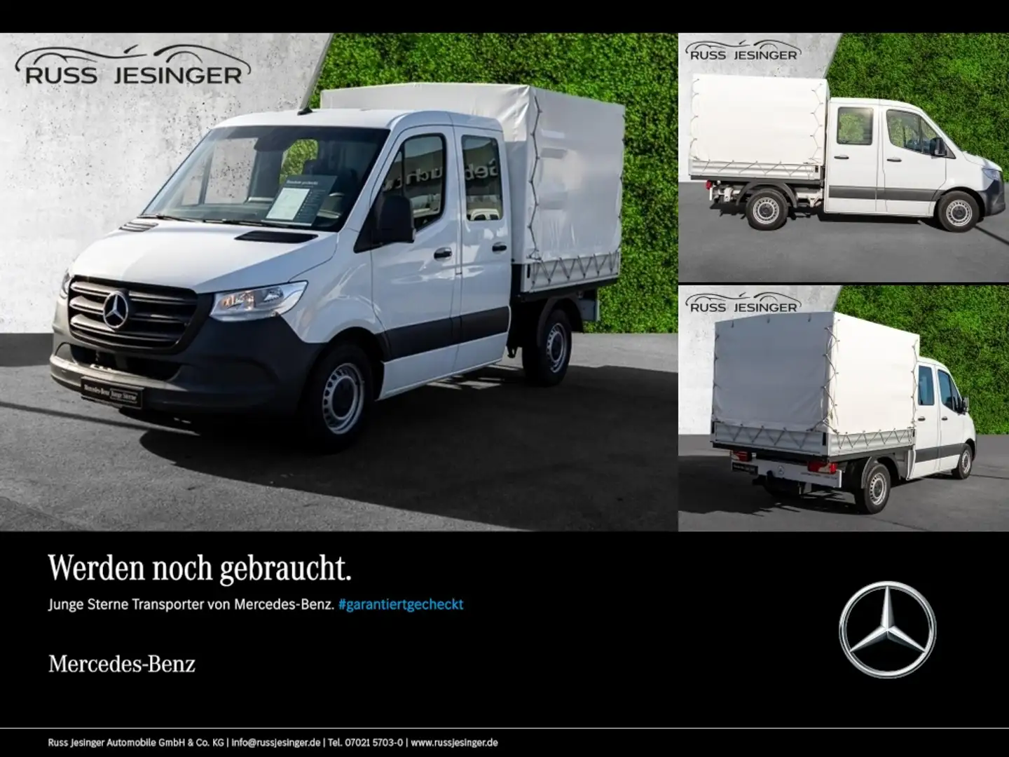 Mercedes-Benz Sprinter 215 CDI Doka *Klima*MBUX*6 Sitze* Blanc - 1