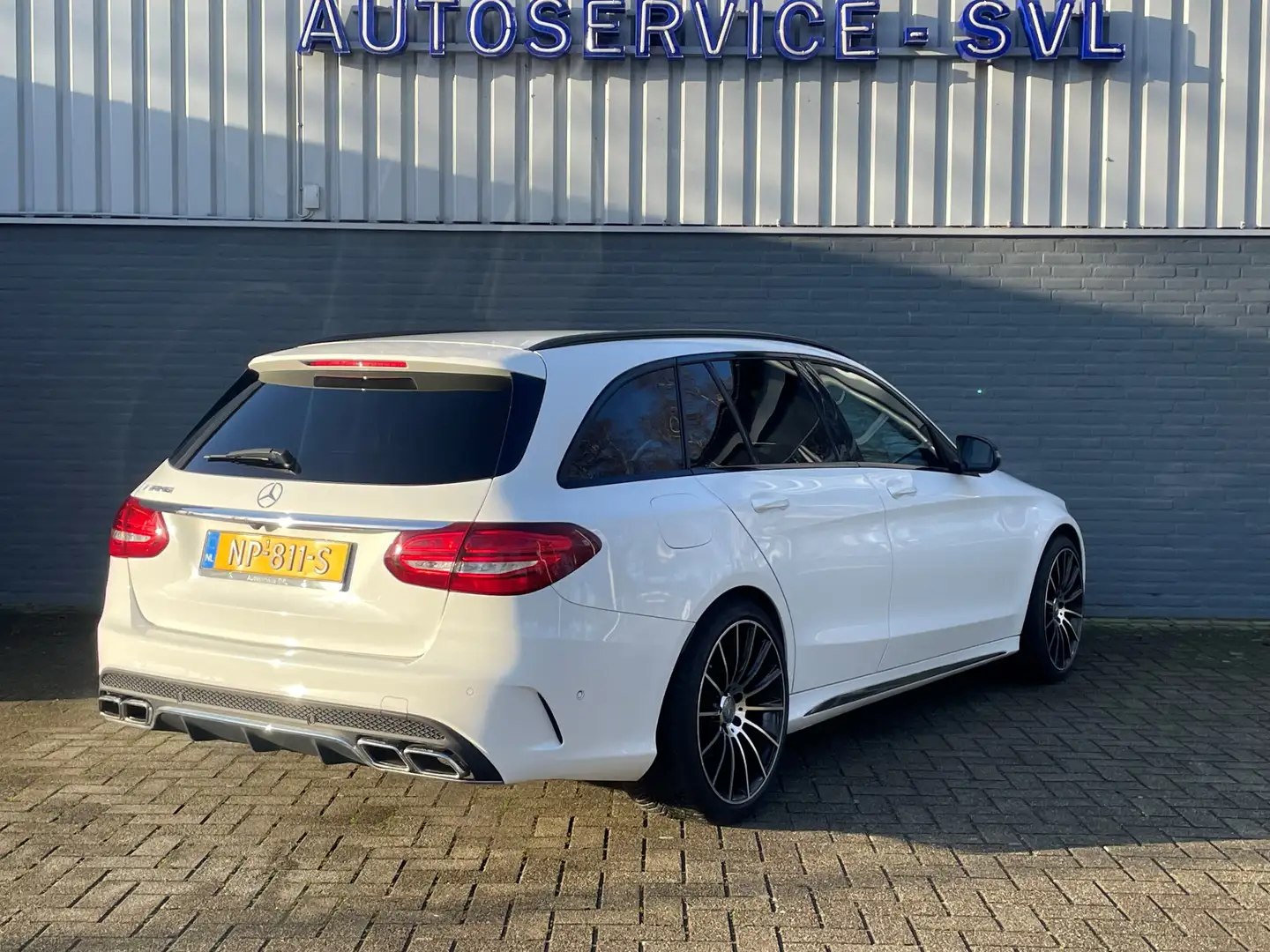Mercedes-Benz C 180 Estate AMG Sport Edition - Nightpakket - Achteruit Blanc - 2