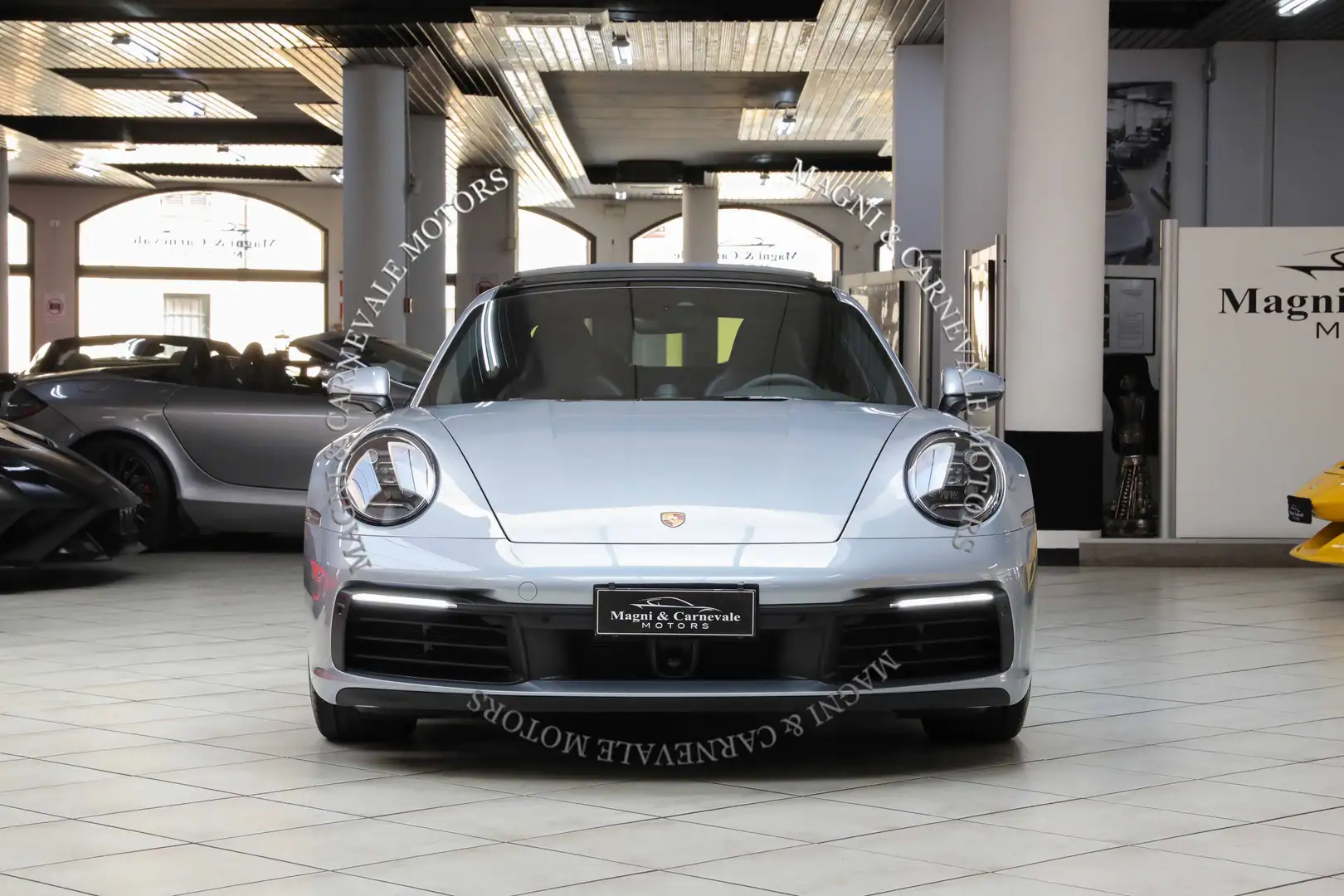 Porsche 992 CARRERA|TETTO|BOSE|SPORT-CHRONO|SCARICO|PDLS|APPLE Argento - 2