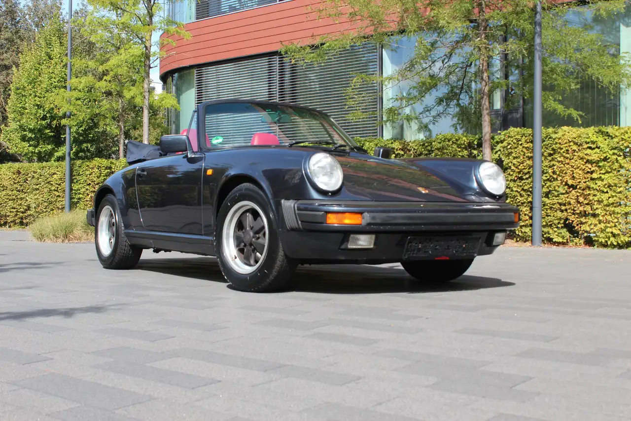 Porsche 911 Carrera Cabrio: volles Porsche Scheckheftgepflegt, orig. Porsche-Werkswagen, G50, Turbositze, H-Kennz., 3,2l G-Modell, foto 3