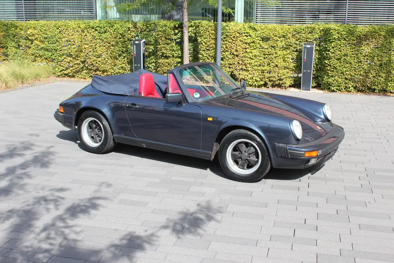 Porsche 911 Carrera Cabrio: volles Porsche Scheckheftgepflegt, orig. Porsche-Werkswagen, G50, Turbositze, H-Kennz., 3,2l G-Modell, foto 6
