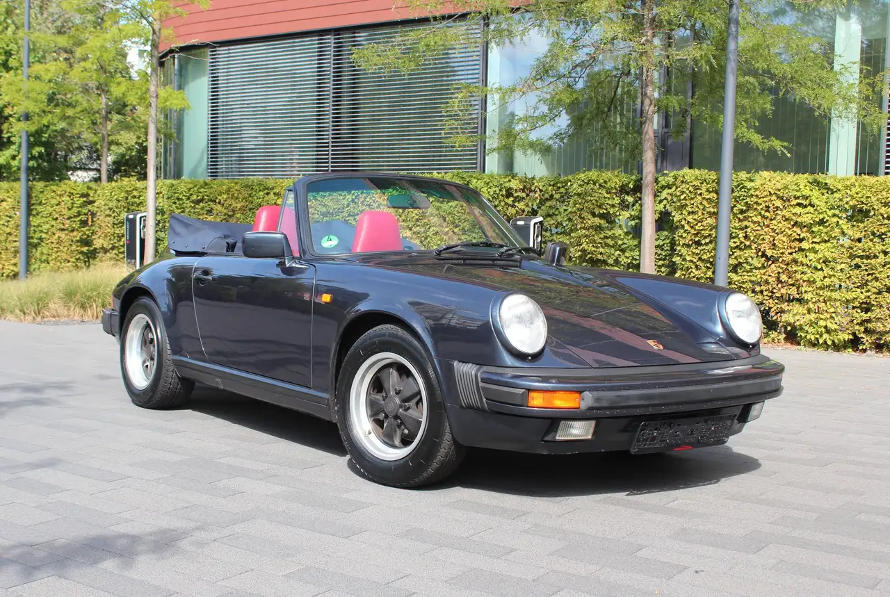 Porsche 911 Carrera Cabrio: volles Porsche Scheckheftgepflegt, orig. Porsche-Werkswagen, G50, Turbositze, H-Kennz., 3,2l G-Modell, foto 5