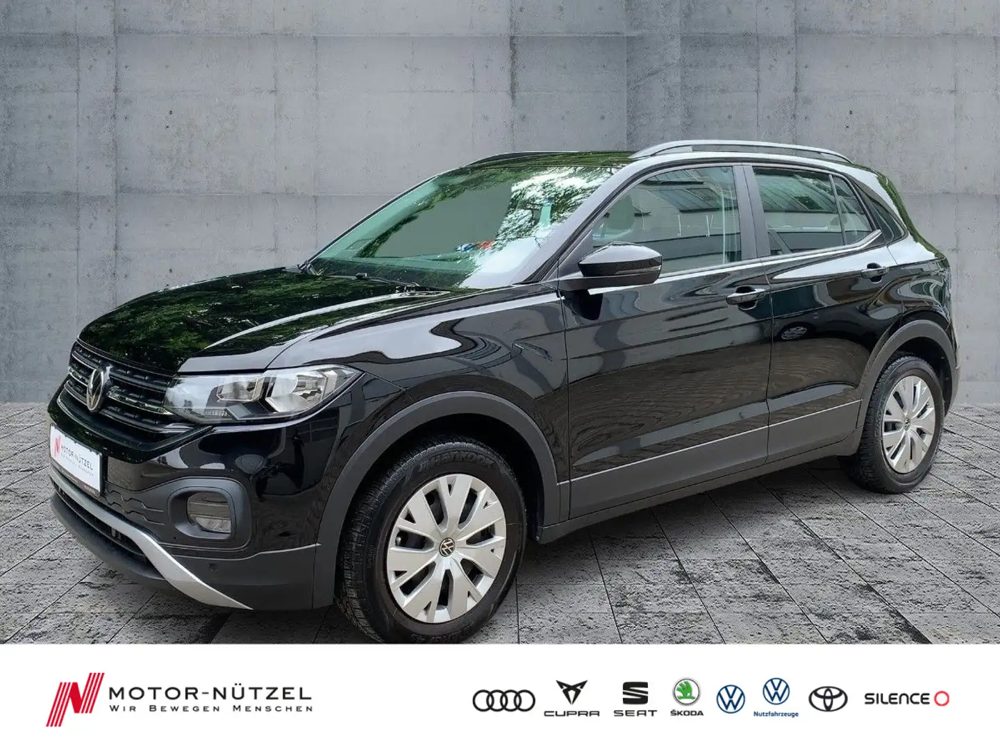 Volkswagen T-Cross 1.0 TSI ACC+2xPDC+SHZ+APP+MFL+KLIMA Schwarz - 1