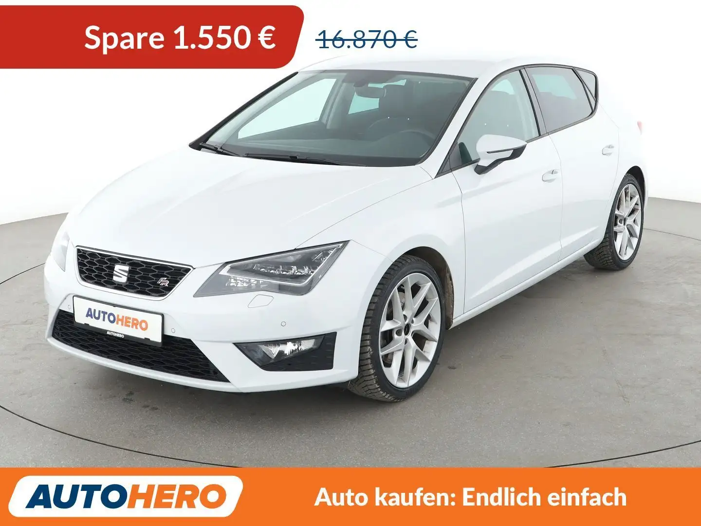 SEAT Leon 1.8 TSI FR Aut.*NAVI*PDC*SHZ*LED*TEMPO*KLIMA* Weiß - 1