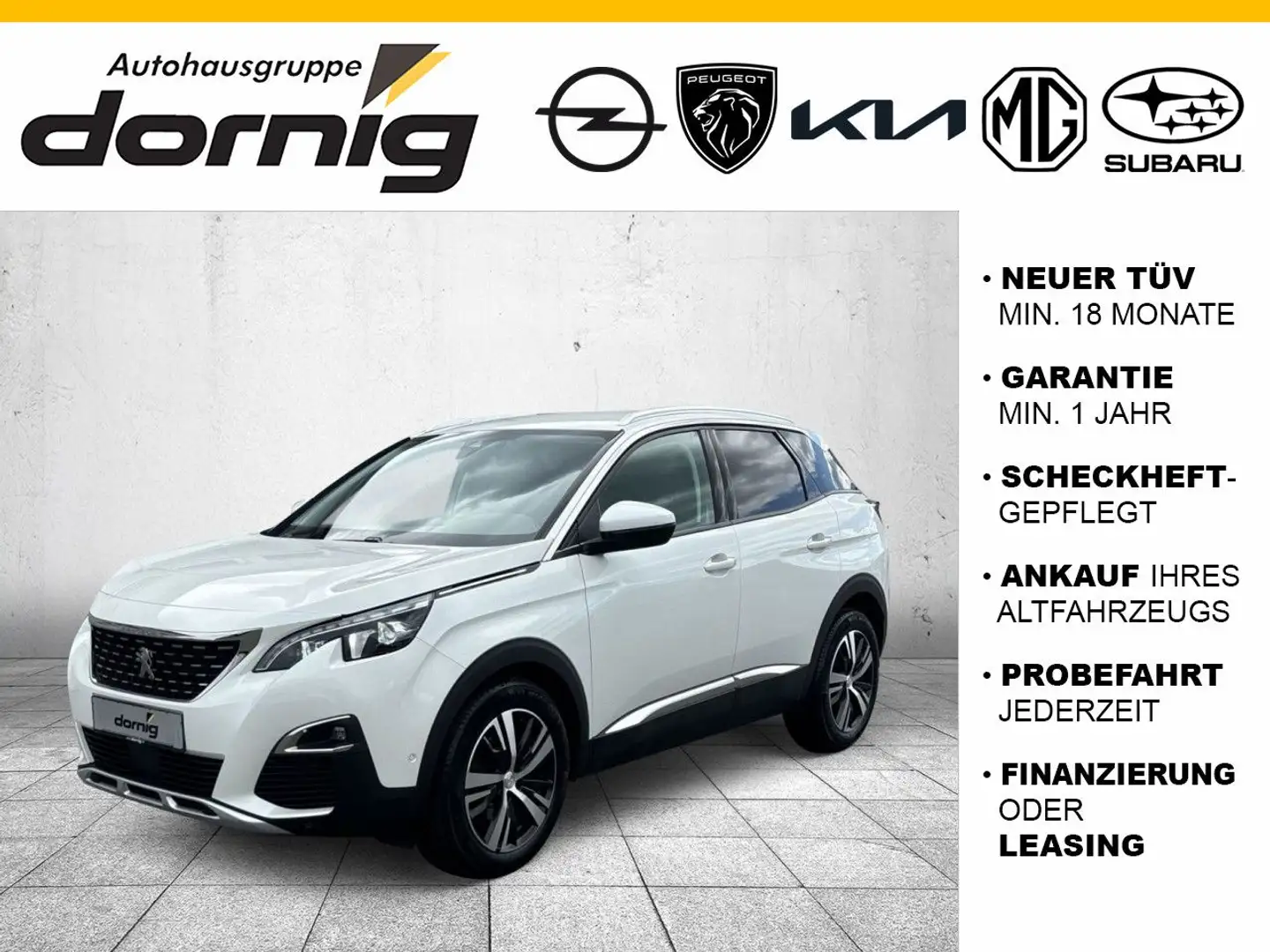 Peugeot 3008 Allure PT130, Navi, SHZ Blanco - 1