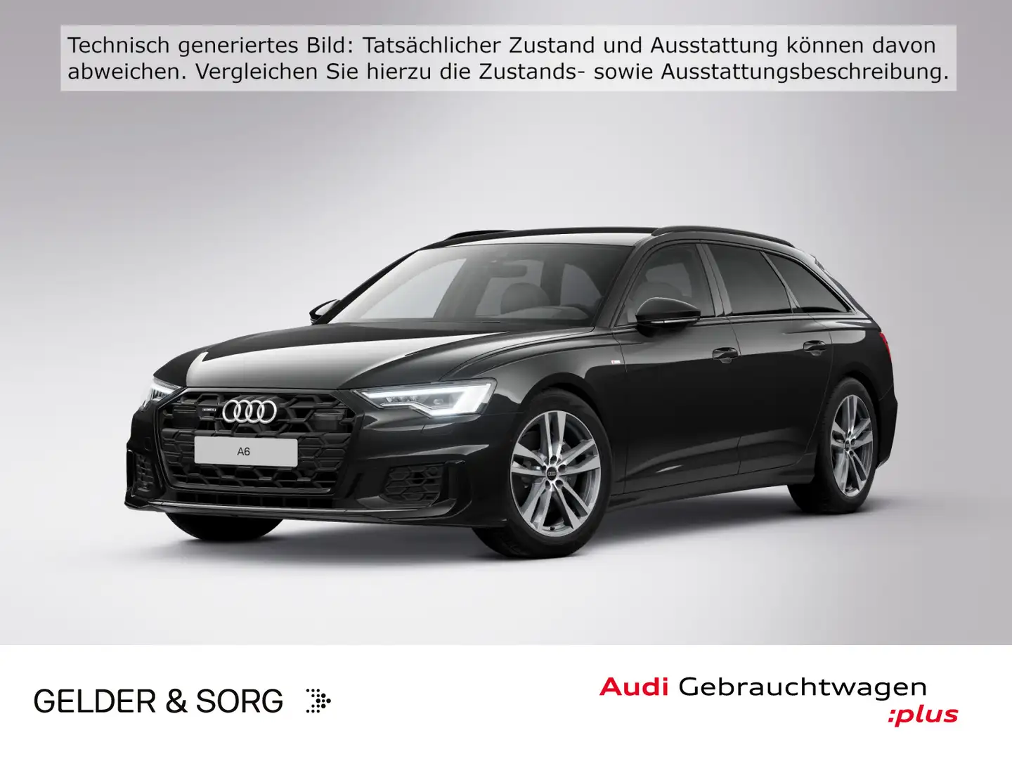 Audi A6 50 TDI quattro S line AHK*Matrix*360° Schwarz - 1