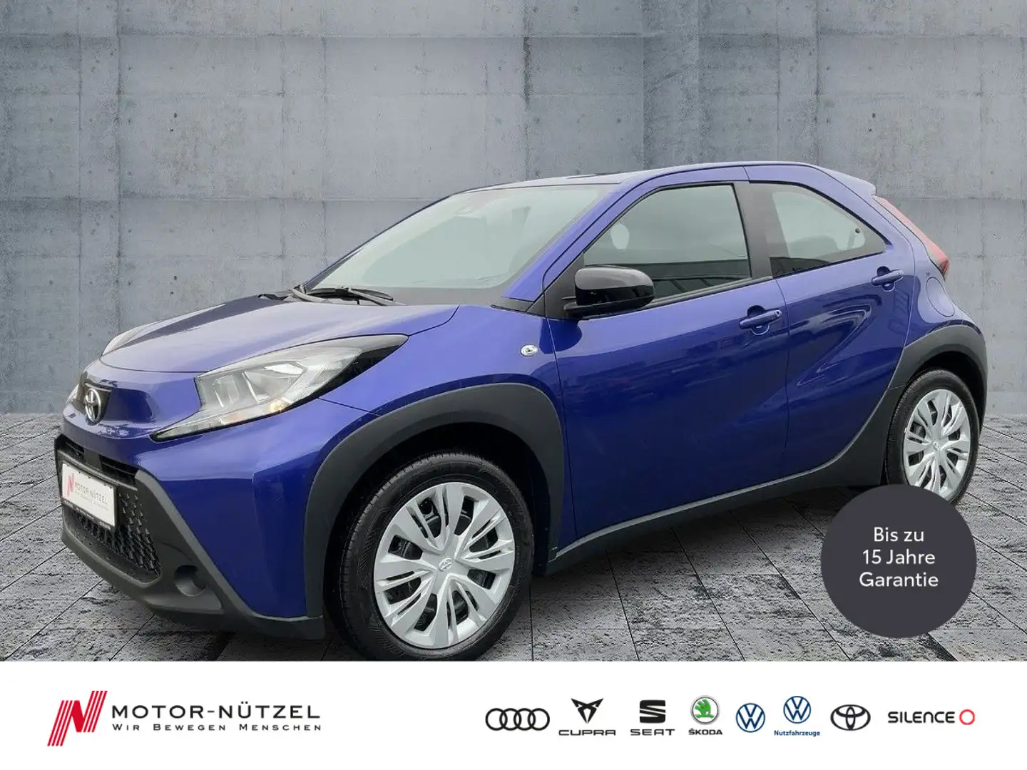 Toyota Aygo X 1.0VVT-i BUSINESS EDITION ACC+APP+SHZ+RFK Bleu - 1