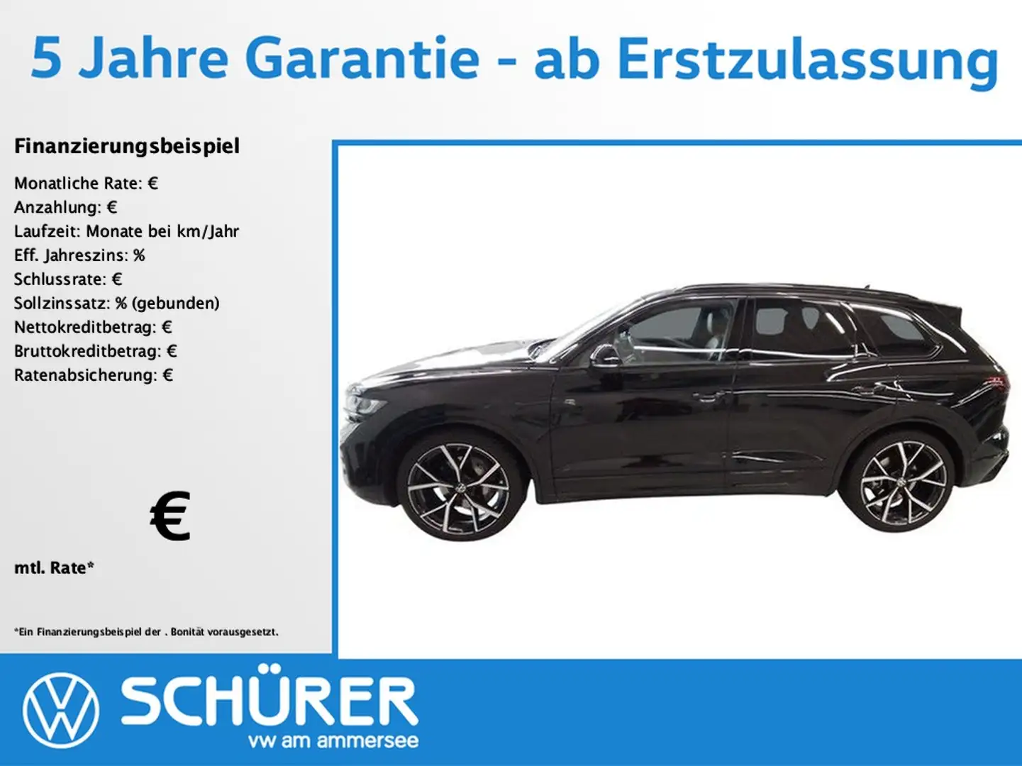 Volkswagen Touareg 3.0TDI R-Line Blackstyle Dynaudio StdHz Luft Schwarz - 1