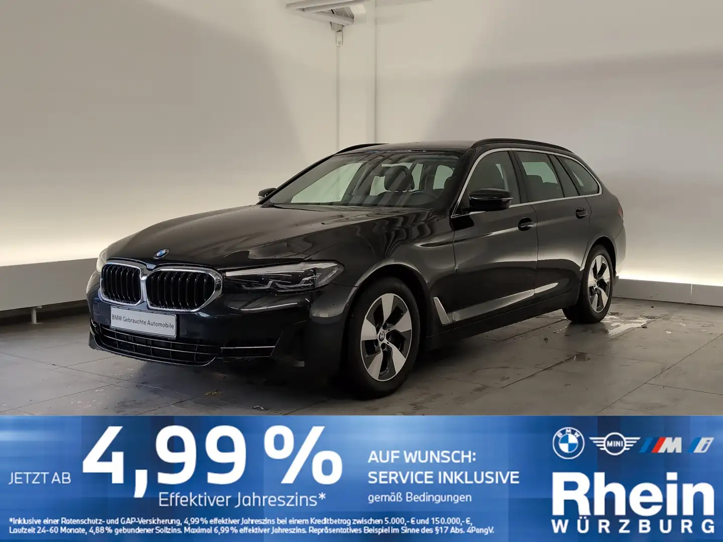 BMW 520 d Tour Navi/LED/HiFi/AHK/WLAN/DAB/Sport-LR/PA HiFi Schwarz - 1