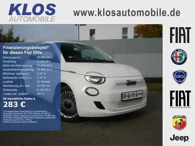 Fiat 500 AT 42 Kwh 118PS KOMFORT STYLE KAMERA SHZ ALU