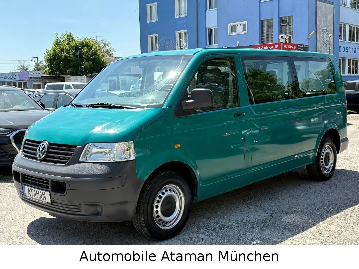 Volkswagen T5 Transporter T5 2.5 TDI Kombi 4Motion lang / Klima / AHK Grün - 2