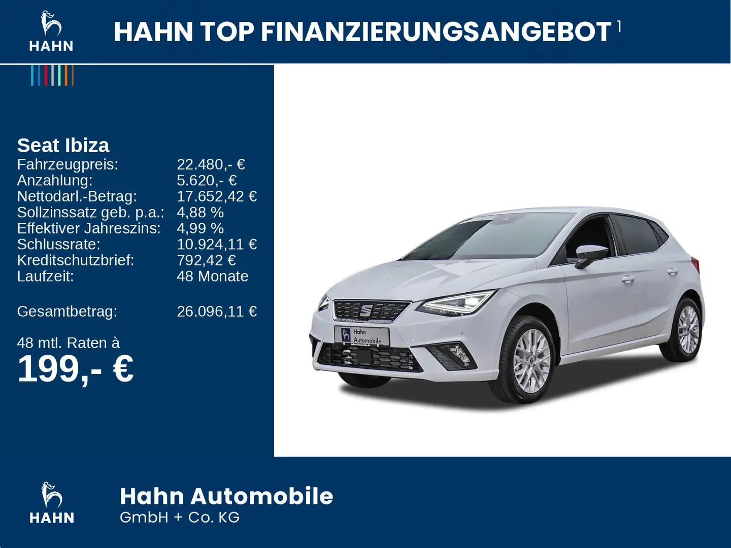 SEAT Ibiza Xcellence 1.0TSI 116PS 6Gang SHZ Weiß - 2
