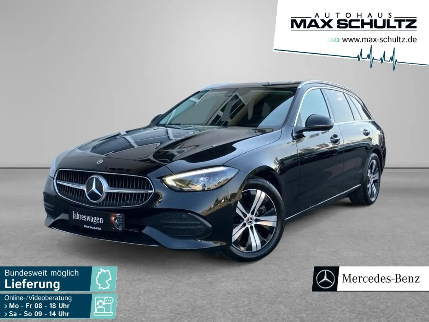 Mercedes-Benz C 220 d 4M T AVANTGARDE*AHK*MEMO*STANDH*TOTW*KAM Schwarz - 1