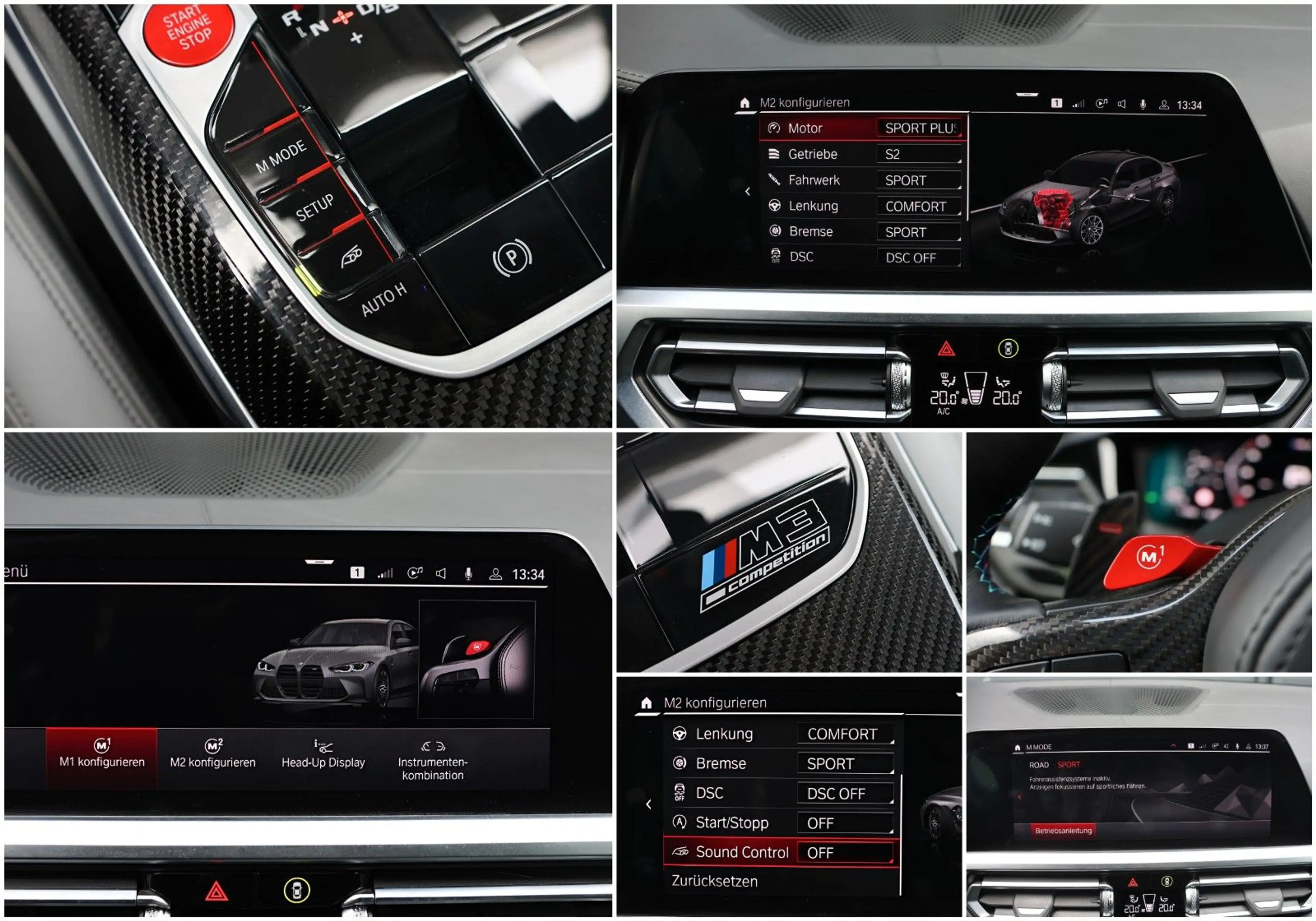 BMW M3 Competition/HUD/360/H&K/CarbonDach/SHZ/R19 — photo 15