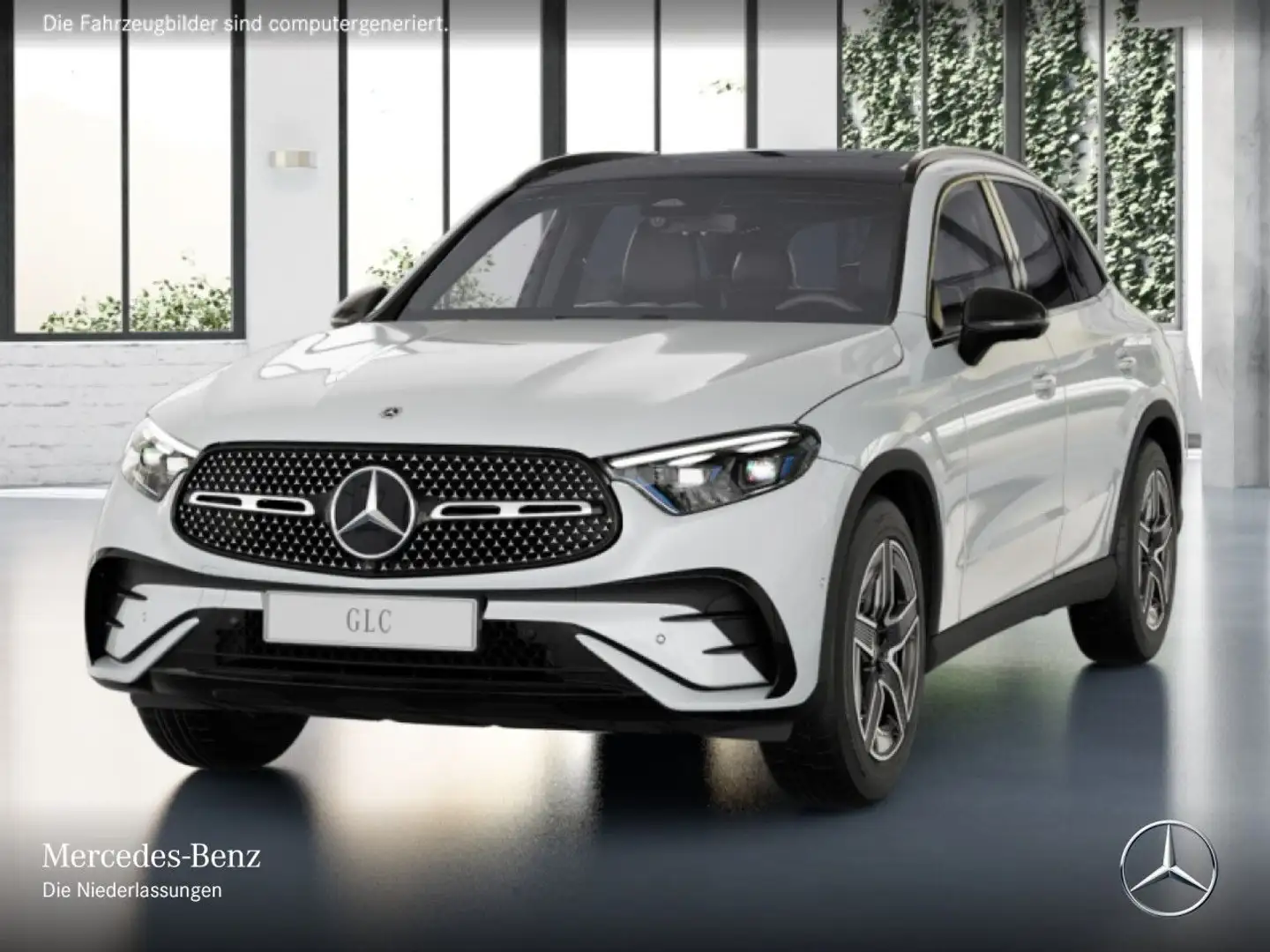 Mercedes-Benz GLC 450 d 4M AMG+NIGHT+PANO+360+AHK+TOTW+KEYLESS Weiß - 2