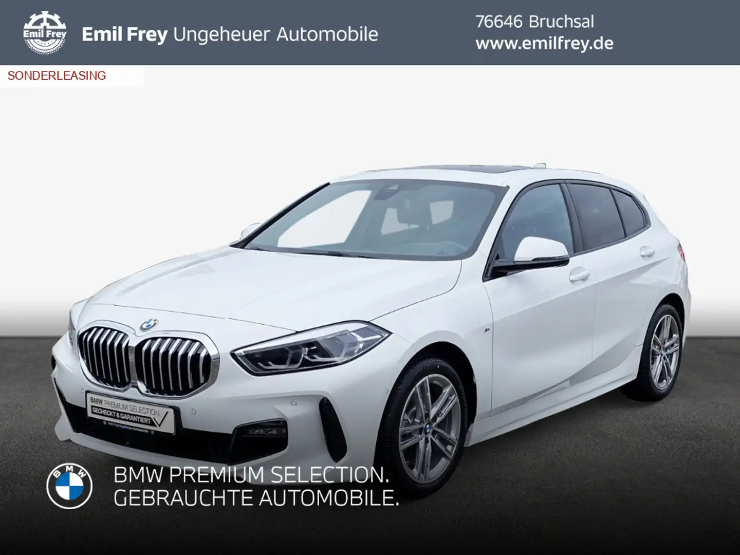 BMW 120 i Aut. M Sport*Pano Weiß - 1