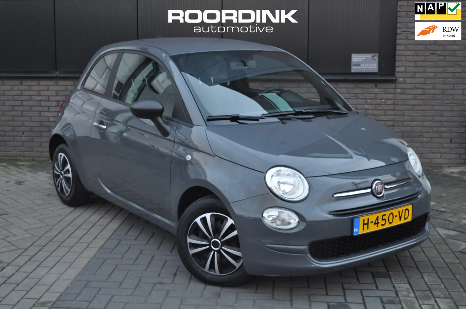 Fiat 500 39DKM!|Airco|LED|Elk.ramen Grijs - 1