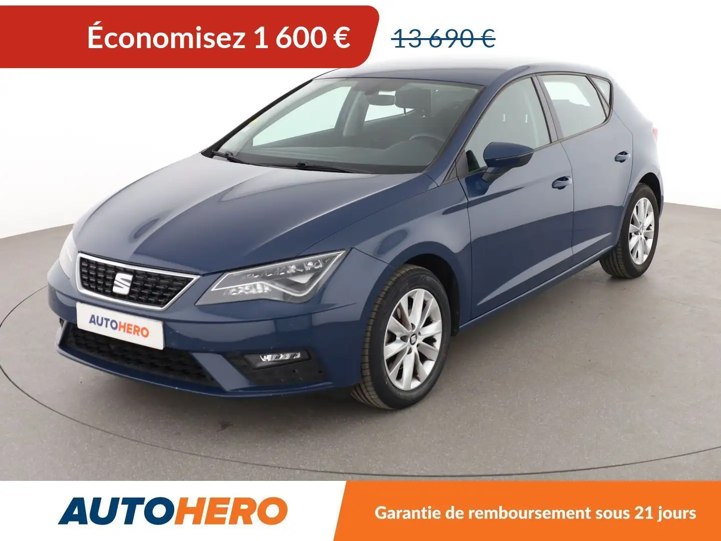 SEAT Leon 1.6 TDI Style Business Bleu - 1