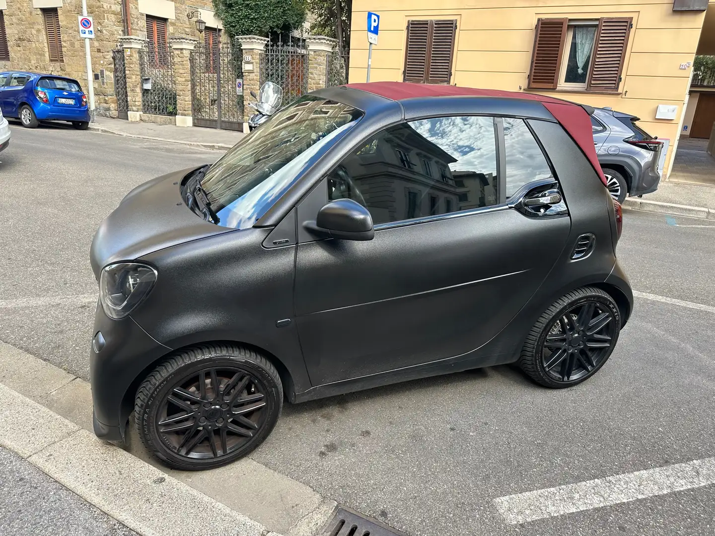smart forTwo Fortwo Cabrio 0.9 t Brabus Edition 90cv twinamic Nero - 1