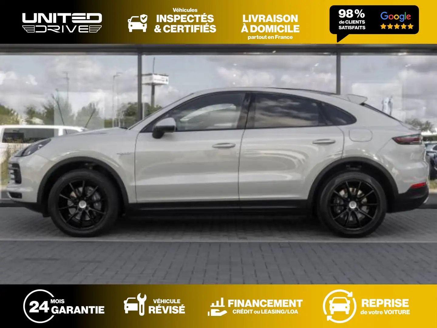 Porsche Cayenne Coupe E-Hybrid 3.0 V6 462 ch Beige - 2