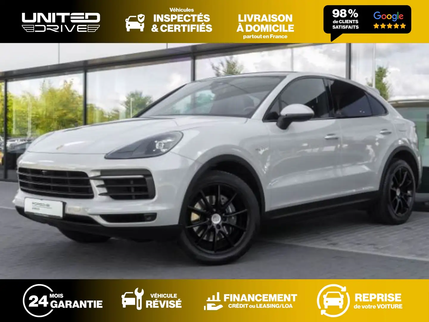 Porsche Cayenne Coupe E-Hybrid 3.0 V6 462 ch Beige - 1