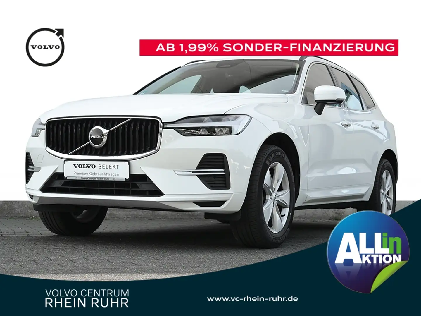 Volvo XC60 B4 2WD Momentum Pro+WP+MP+KEYLESS+FP+ Wit - 1