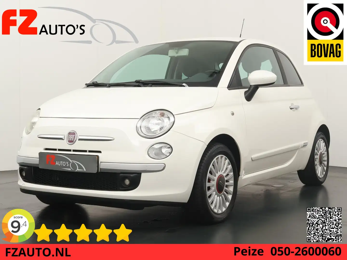 Fiat 500 1.4-16V Lounge - Airconditioning - Parkeersensoren Blanc - 1