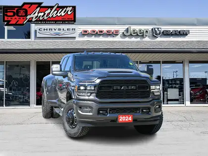 Gray 2024 RAM 3500 Pickup Truck Four-Wheel Drive Automatic