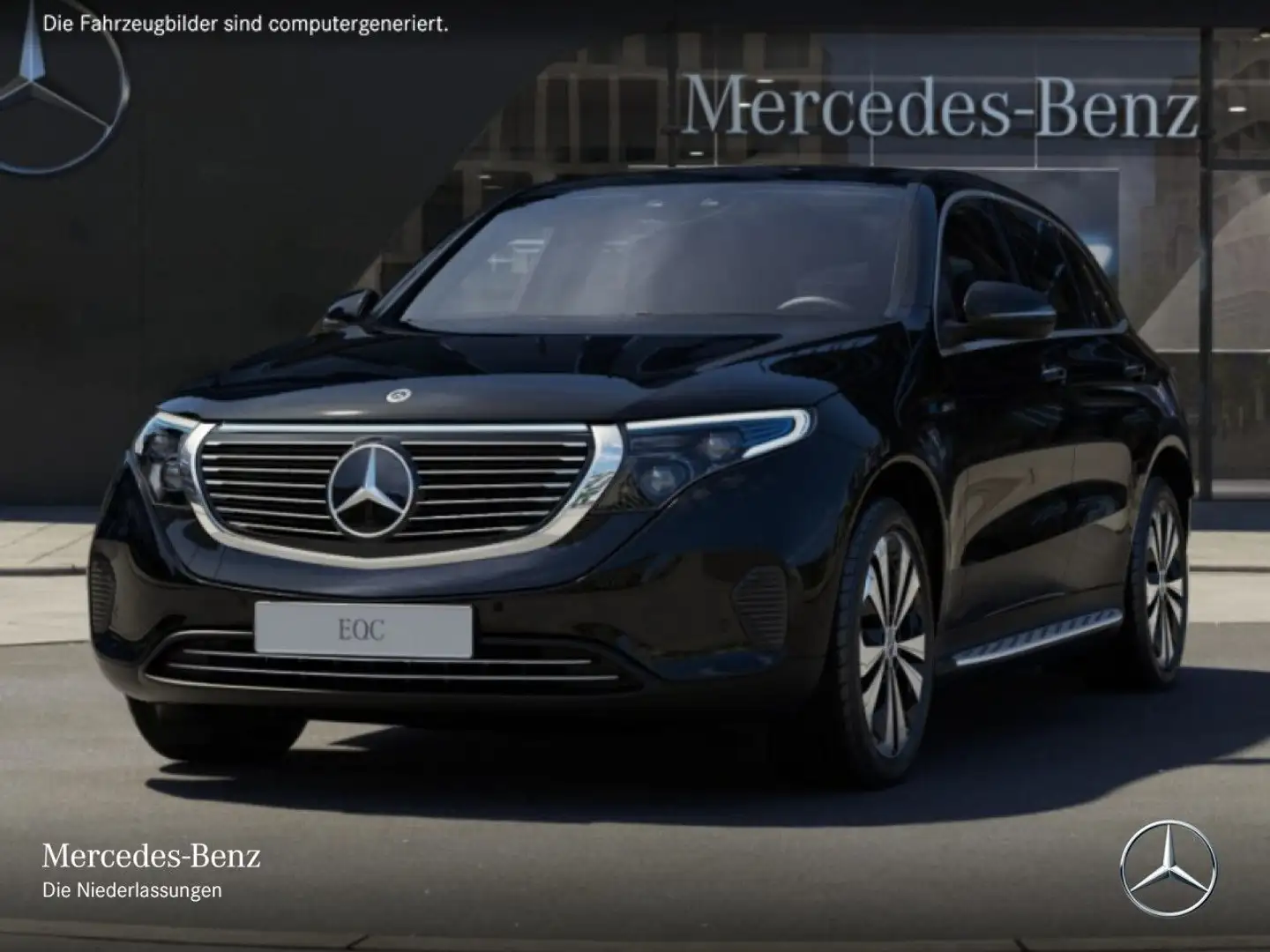 Mercedes-Benz EQC 400 4M MULTIBEAM+KAMERA+KEYLESS Schwarz - 2