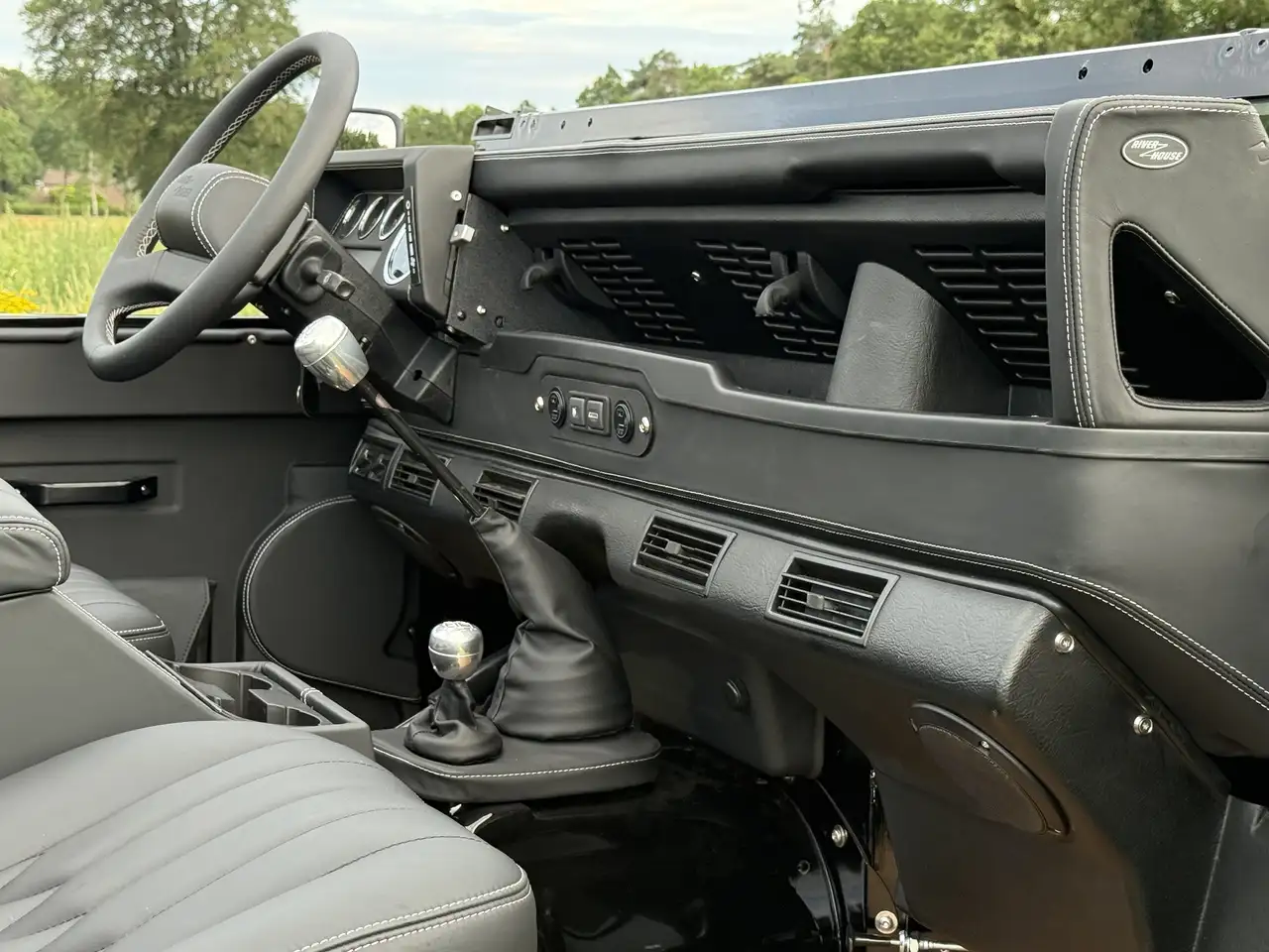 Land Rover Defender 90 Soft Top Td5 Black leather , KLIMA, foto 9