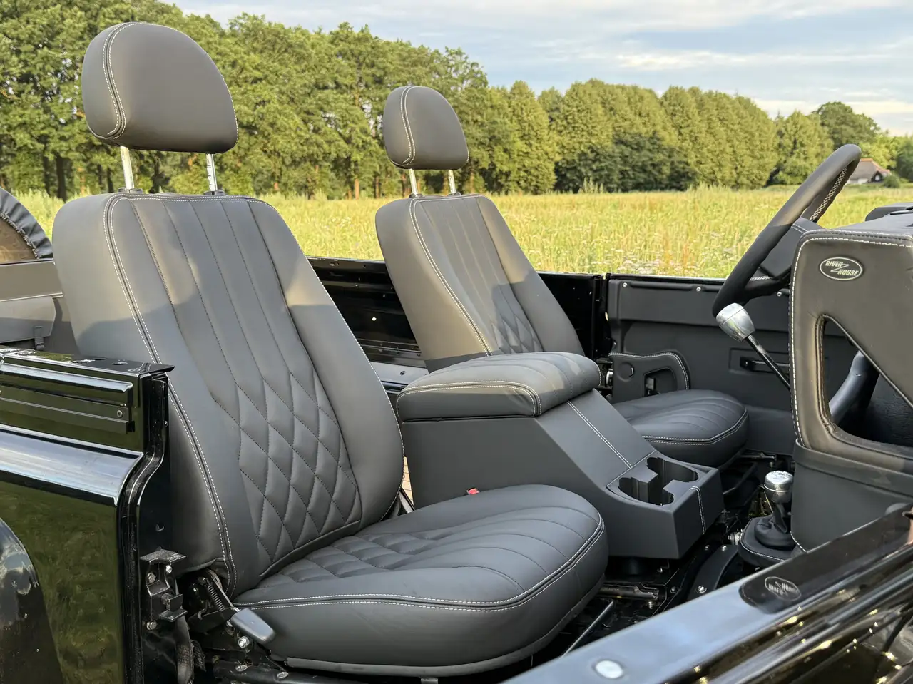 Land Rover Defender 90 Soft Top Td5 Black leather , KLIMA, foto 10