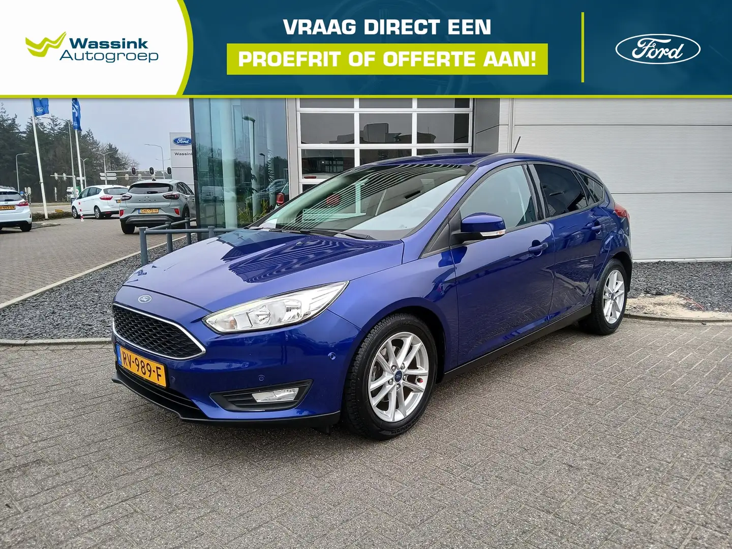 Ford Focus 1.0 EcoBoost 125pk 5-deurs Titanium | Trekhaak | N Bleu - 1