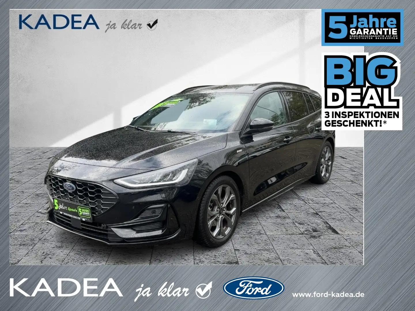 Ford Focus Turnier 1.5 EcoBlue ST-Line X ACC+AHK+LED Schwarz - 1